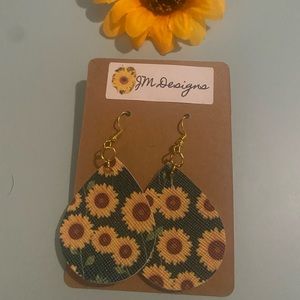 Sunflower earrings